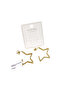 Xuping 3 cm Star Stud Earrings Gold - 2