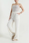 Women's Elastic Waist Boucle Palazzo Pants - 3