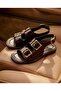 Linia 3 Buckle Women's Summer Sandals Gold Buckle - 2