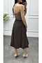 Women's Belted Midi Length Balloon Skirt - 4