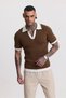 Toscana Mercerized Cotton Collar Detailed Anti-Pilling Polo Knitwear T-Shirt