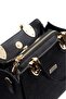 1133 Women's Hand and Shoulder Bag Matte Black - 4