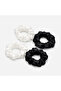 Silkworm Life 100% Pure Mulberry Silk Hair Tie No Hair Breakage No Marks Luxury Silk Scrunchie Tie - Black - 2