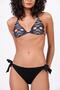Women's Geometric Textured Patterned Triangle Bikini Set - 2