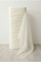 Off-White Crystal Tulle Length 50 Mt Most Stable 3 Mt Engagement Henna, Wedding, Bundle, Door Birth Party Decoration - 2