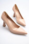 Nude pointed toe mid heel women's stiletto tr20ms02d - 2