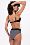 Women's Underwire Supported Polka Dot Patterned High Waist Bikini Set - 4