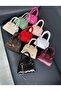 Women's Luxury Model Patent Leather Crocodile Patterned Scholarship Mechanism Handheld Handle Chain Strap Shoulder Bag - 4