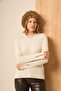 Women's Button Detailed Sweater Ecru 25203