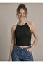 Women's Knitwear Knitted Halter Neck Crop Blouse