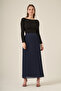 Women's Pleated Skirt Navy Blue 31310 - 2