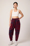Women's Street Style Patterned Jacquard Sports Shalwar Trousers