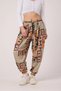 Women's Street Style Printed Crinkled Sports Harem Pants - 7