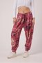 Women's Street Style Printed Crinkled Sports Harem Pants - 2