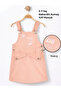 Salmon Gabardine Girls' Jumpsuit - 3
