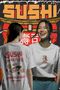 'Sushi Lover Club' Printed Oversize Unisex 24/1 Cotton T-Shirt - 2