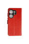 Newface Tecno Camon 20 Prime Trend S Plus Flip Cover Case - Red - 3