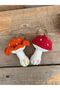 Amigurimi Mushroom Bag Charm Keychain