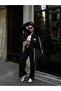 Imported Fabric Striped Fabric Matchli Label Detailed Jacket and Pants Set Premium - 6