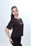 Girl's Crew Neck Short Sleeve Printed T-Shirt 24972 - 2