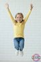 Long Sleeve Children's T-Shirt - Unisex Yellow Basic Cotton Crew Neck Long Sleeve Combed Cotton Children's T-Shirt - 5
