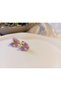 Xuping Gold Luxury Plated Purple Enamel Butterfly Hoop Earrings - 1.5 cm (with Zircon Stone Detail) - 3