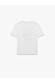Short Sleeve Crew Neck Oversize Cotton T-Shirt with Ataturk Print - 4