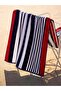 منشفة شاطئ منقوشة بخطوط 70x150 سم (S6)