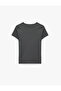 Slim Fit Short Sleeve Crew Neck Cotton Hibiscus Printed T-Shirt - 4