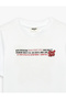 Crew Neck Short Sleeve Cotton Back Printed T-Shirt - 6