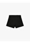 Crepe Scuba Fabric Bow Pleated Mini Shorts Skirt - 4