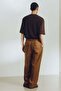 Loose Fit Linen-blend Henley top - 5