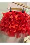 Red Butterfly Fluffy Tutu Skirt - 4