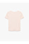 Angel Printed Short Sleeve Crew Neck Cotton T-Shirt - 4