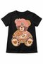100% Cotton Children's T-Shirt with Cute Teddy Bear Design - 2