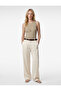 Crew Neck Sleeveless Slim Knitwear Blouse