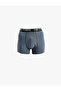 Cotton Printed Waist Detailed 3-Piece Boxer Set - 4