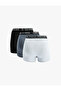 Cotton Printed Waist Detailed 3-Piece Boxer Set - 2