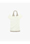 Slim Fit Athlete Detailed Short Sleeve Viscose Blend Off-The-Shoulder T-Shirt - 4