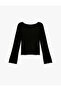 سترة تريكو من الفيسكوز بأكمام طويلة وياقة دائرية - 3