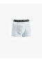 Cotton Printed Waist Detailed 3-Piece Boxer Set - 3