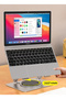 Adjustable 360° Rotating Laptop Stand, Foldable Ergonomic Holder for MacBook & 10-17 Inch Laptops - 6
