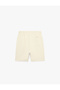 Men's Combed Cotton Shorts 6Sam40004Mk Beige - 4