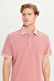 100% Cotton Regular Fit Normal Cut Pink Polo Neck T-Shirt - 4
