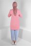 Text Printed Ruffle Detail Sweatshirt Tunic 43699 - 4