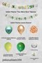 Safari Birthday Balloon Chain Green Gold Safari Banner Home Decoration Set - 2