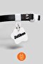 Cat Collar with Charm, Name Tag, and Phone Number Written (Safety Click)