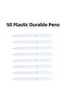 Plastic Ballpoint Pen 50Pcs Press-Type Ballpoint Pen School Business Office Ballpoint Pen - 2