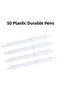 Plastic Ballpoint Pen 50Pcs Press-Type Ballpoint Pen School Business Office Ballpoint Pen - 3