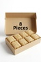 100% Handmade Natural Pumpkin Fiber Donkey Milk Honey Soap Economic Pack of 8 - 3